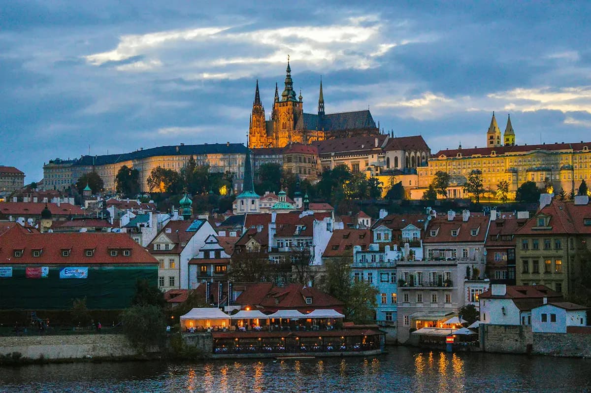 Prague destination background